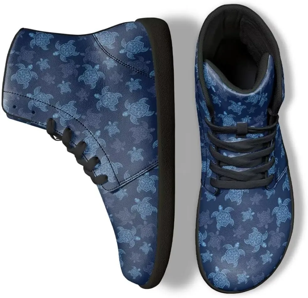 Barefoot Shoes Men Zero Drop Shoes Men Toe Shoes Anti Slip High-Top Zero Drop Sole Hiking Sneakers