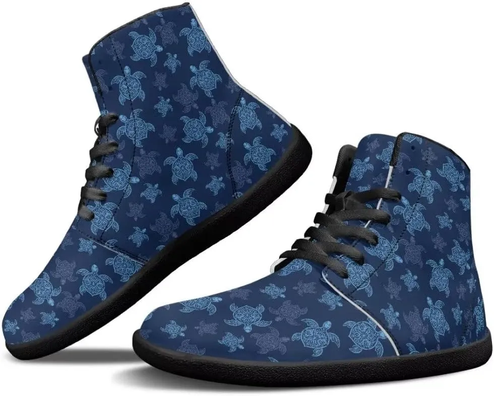 Barefoot Shoes Men Zero Drop Shoes Men Toe Shoes Anti Slip High-Top Zero Drop Sole Hiking Sneakers