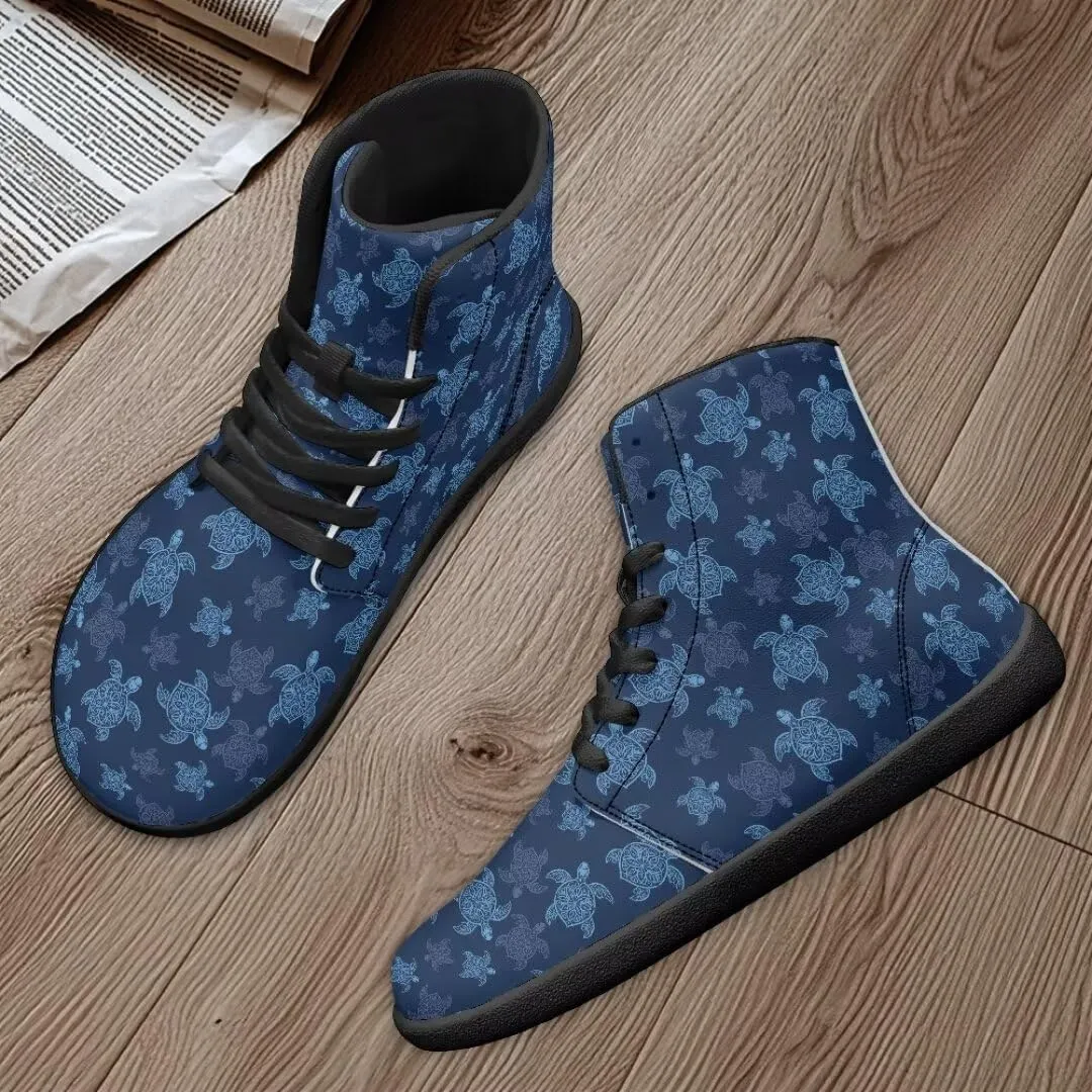 Barefoot Shoes Men Zero Drop Shoes Men Toe Shoes Anti Slip High-Top Zero Drop Sole Hiking Sneakers