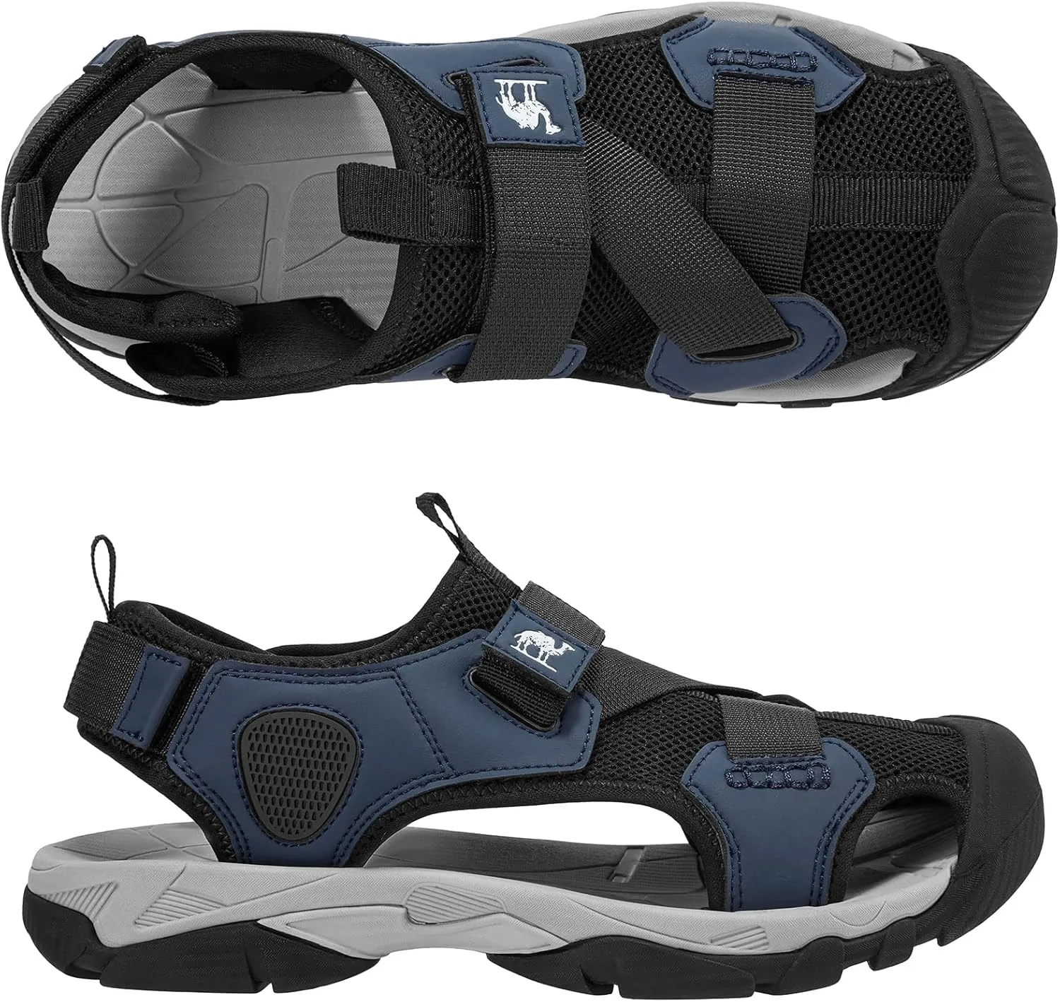 CAMEL CROWN Mens Hiking Sandals Closed Toe Water Sandal for Men Outdoor Athletic Trail Walking Summer Size7-12