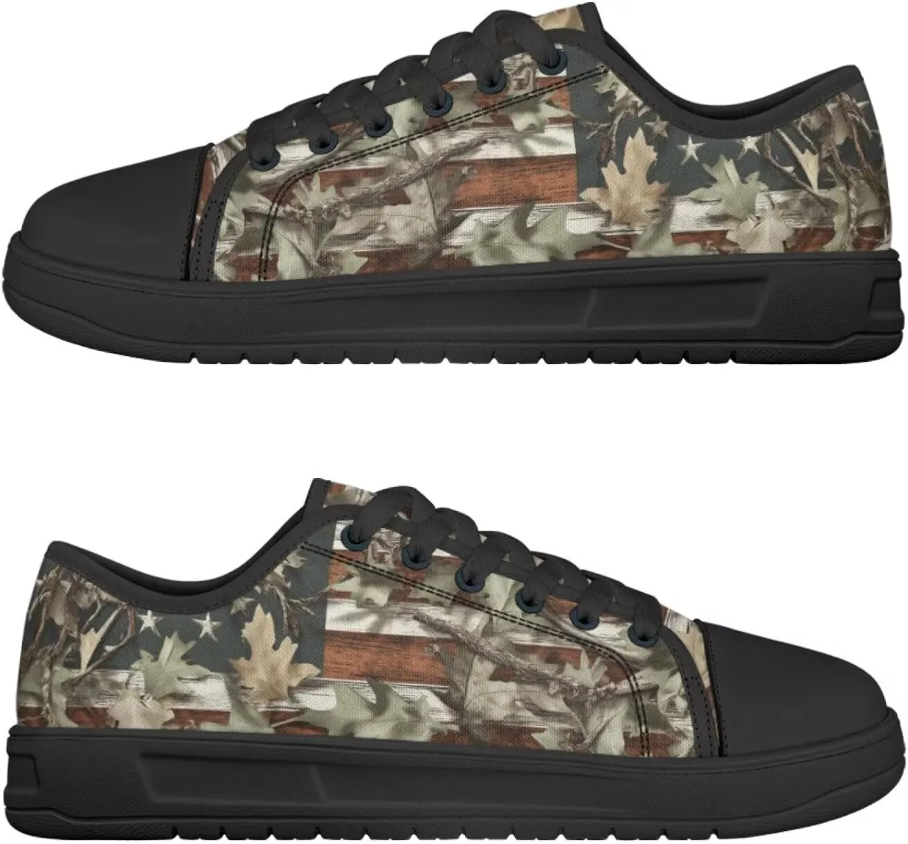 Canvar Shoes for Women Men Lace up Low Top Platform Sneakers for Walking Hiking Running