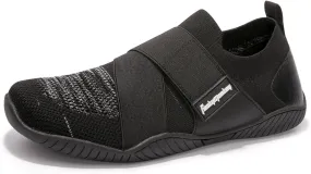 FUNKYMONKEY Men's Water Sports Shoes Knit Quick Drying Upper Slip-on Aqua Shoes Suitable for Casual, Walking, Fitness, Wading and Other Occasions