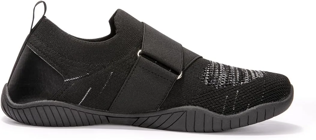 FUNKYMONKEY Men's Water Sports Shoes Knit Quick Drying Upper Slip-on Aqua Shoes Suitable for Casual, Walking, Fitness, Wading and Other Occasions