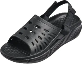 Joybees Mens Trekking Slide Sandals with Backstrap, Athletic Sport Shoes, Hiking, Camping, Water Resistant