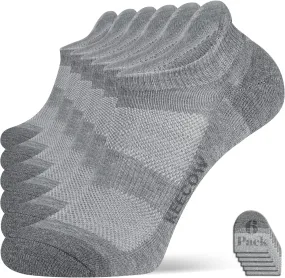 KEECOW Performance Comfort No Show Ankle Cushioned Socks for Men & Women, Athletic, Tab, Short, Running, Outdoor