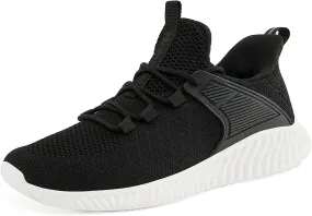 KPP Walking Shoes for Men Breathable Tennis Running Gym Sneakers Slip On Memory Foam Shoes