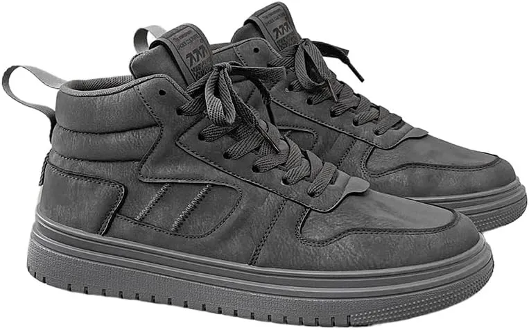 Men's Fashion High Top Skate Walking Shoes Road Running Skateboarding Sneakers