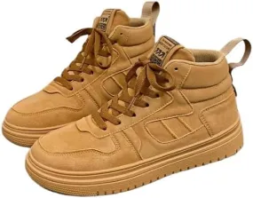 Men's Fashion High Top Skate Walking Shoes Road Running Skateboarding Sneakers