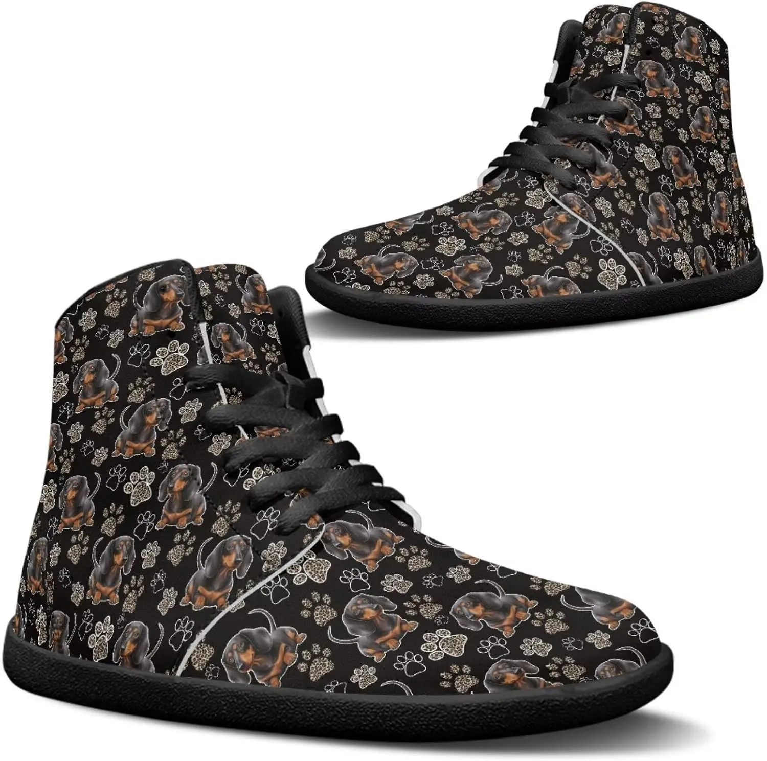Mens Wide High-Top Barefoot Sneaker Minimalist Zero Drop Sole Walking Shoes Casual Footwear PU Leather Mens Shoes
