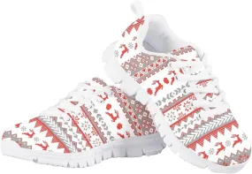 Mumeson Kids Running Shoes Sneakers Lace Up Athletic Low Top Sneakers Anti-Skid EVA Soles Shoes 28-34 Size
