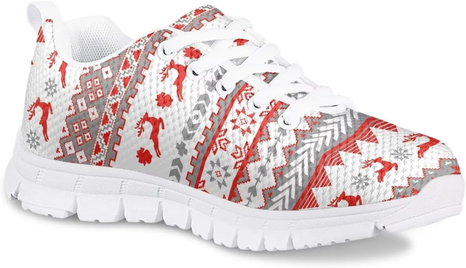 Mumeson Kids Running Shoes Sneakers Lace Up Athletic Low Top Sneakers Anti-Skid EVA Soles Shoes 28-34 Size