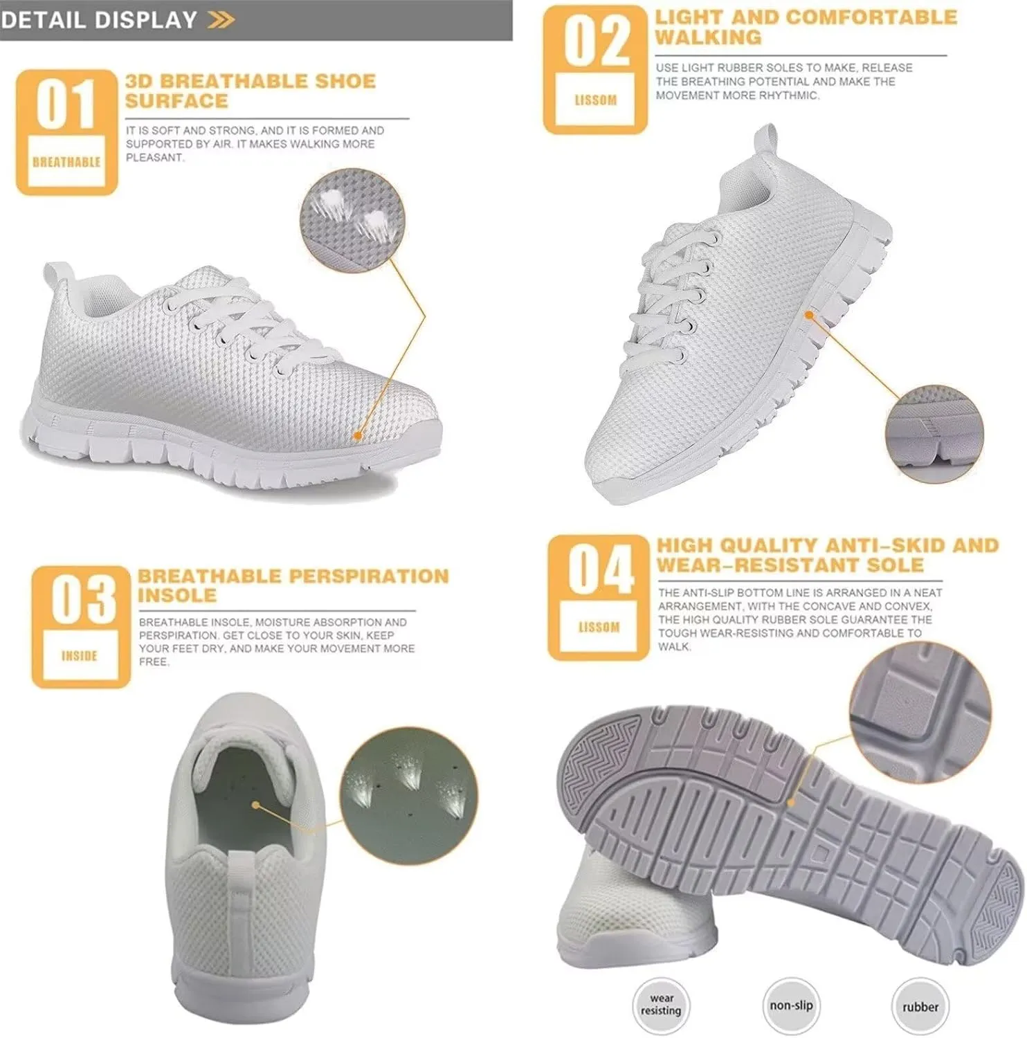 Mumeson Unisex Kids Athletic Running Walking Shoes Breathable Snekers Lace Up Low Top Non Slip Rubber Sole Shoes Size 28-36