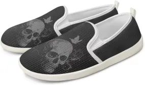 Women's Skull Outdoor Loafer Casual Wedding Shoes Mesh Dress Flat Classic Leisure Work Loafers