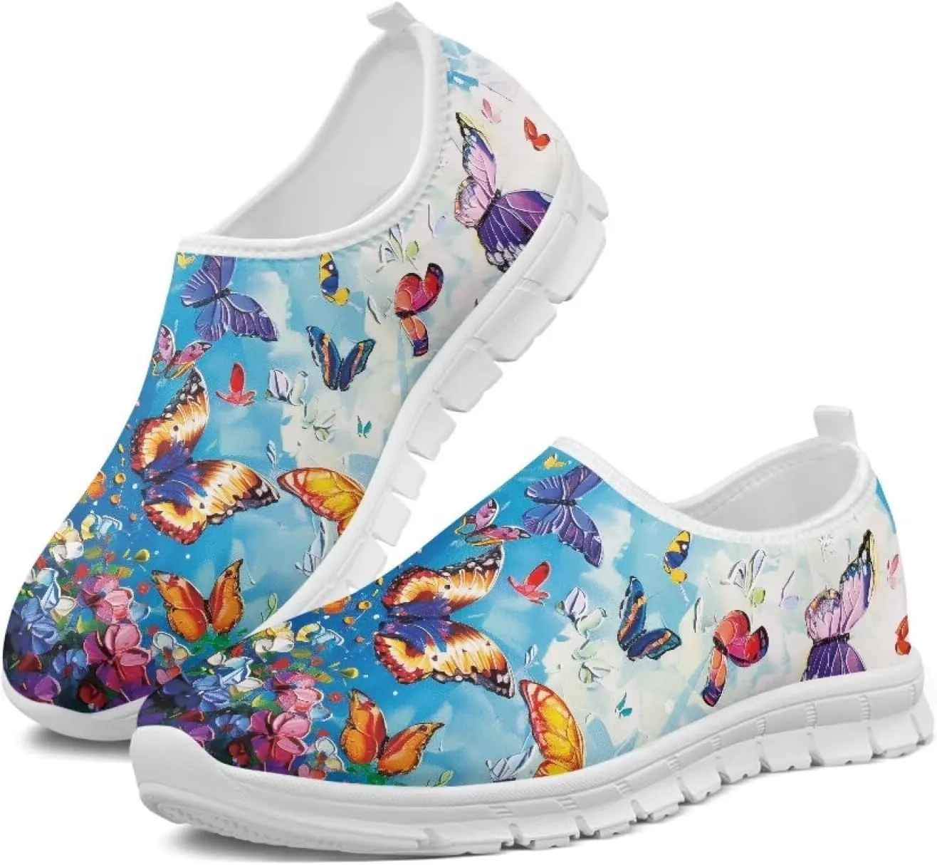 Women's Sneaker Casual Low Top Hiking Sneaker Lightweight Breathable Slip On Outdoor Soft Holiday Shoes for Womens