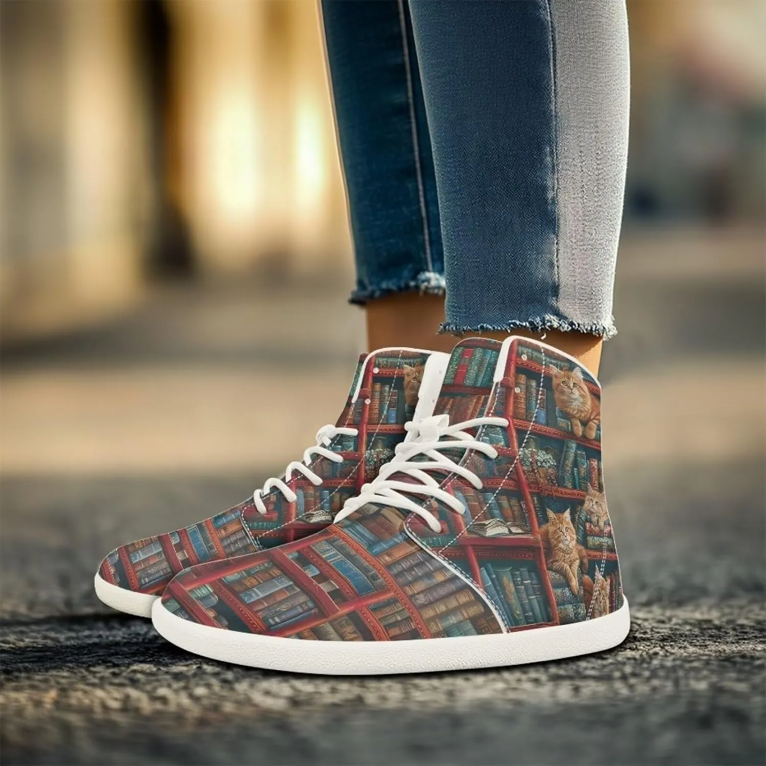 Women's Wide High-top Minimalist Barefoot Sneakers Zero Drop Sole Walking Shoes Outdoor Hiking Shoes Cushioned Ankle Support Size 6-12.5