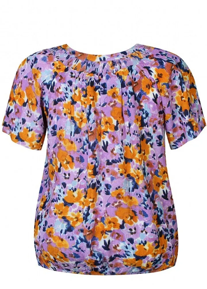 Zhenzi crepe viscose print top